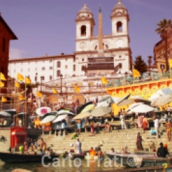 Roma, Ghat della trimurti dei monti (collage digitale), 2008. Stampa su carta fotografica 60 x40